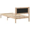 vidaXL Cadre de lit Gris clair 100 x 200 cm Pin massif