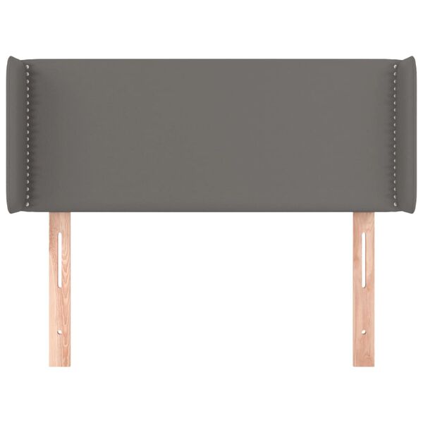vidaXL T&ecirc;te de lit avec oreilles Gris 83x16x78/88 cm Similicuir