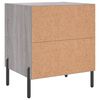 vidaXL Table de chevet sonoma gris 40x35x47,5 cm bois d&rsquo;ing&eacute;nierie