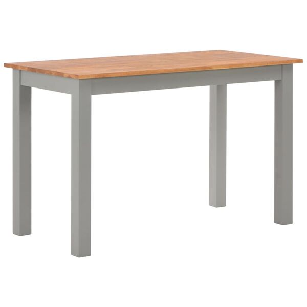 vidaXL Table de salle &agrave; manger 120x60x74 cm Bois de ch&ecirc;ne solide