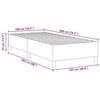 vidaXL Cadre de lit plateforme Cr&egrave;me 100 x 200 cm tissu