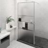 vidaXL Paroi de douche et &eacute;tag&egrave;re Chrome 115x195cm Verre ESG&Aluminium