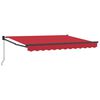vidaXL Auvent r&eacute;tractable Rouge 3,5 x 2 m 100% Polyester et Aluminium