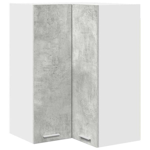 vidaXL Armoire suspendue Gris b&eacute;ton et Blanc 57 x 57 x 80 cm