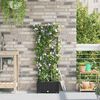 vidaXL Cache-pot de jardin Noir 40 x 40 x 126 cm Acier