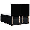 vidaXL Sommier &agrave; lattes de lit avec matelas Noir 140x190 cm Tissu