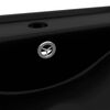 vidaXL Lavabo avec trou de robinet Noir mat 60x46 cm C&eacute;ramique