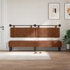 vidaXL marron 2 pcs Marron 200 x 5 x 40 cm Panneau de particules