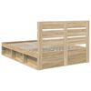 vidaXL Cadre de lit Sonoma 140 x 200 cm Bois de pin massif