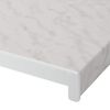 vidaXL Appui de fen&ecirc;tre Texte en marbre -enure 60 x 15 x 4,5 cm PVC