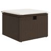 vidaXL Salon de jardin avec coussins 7 pcs marron r&eacute;sine tress&eacute;e