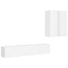 vidaXL Ensemble de meubles TV 4 pcs Blanc Bois d'ing&eacute;nierie