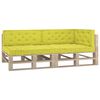 vidaXL Coussins de plancher de palette lot de 5 Vert pomme Coton