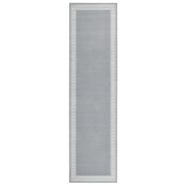 vidaXL Tapis BCF Gris avec motif 100x400 cm
