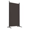 vidaXL Cloison de s&eacute;paration 6 panneaux Marron 520x180 cm Tissu