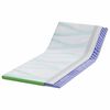 vidaXL Surmatelas Blanc et vert 90 x 190 cm Tissu Jacquard