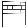 vidaXL T&ecirc;te de lit de remplacement m&eacute;tal noir 80 cm