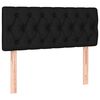 vidaXL T&ecirc;te de lit Noir 90x7x78/88 cm Tissu