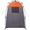 vidaXL Tente de Douche Gris et orange 160 x 160 x 227 cm Acier