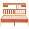 vidaXL Lit biblioth&egrave;que sans matelas cire marron 160x200 cm pin massif