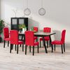 vidaXL Chaises &agrave; manger lot de 6 rouge bordeaux velours