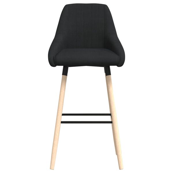 vidaXL Tabouret de bar Noir Tissu