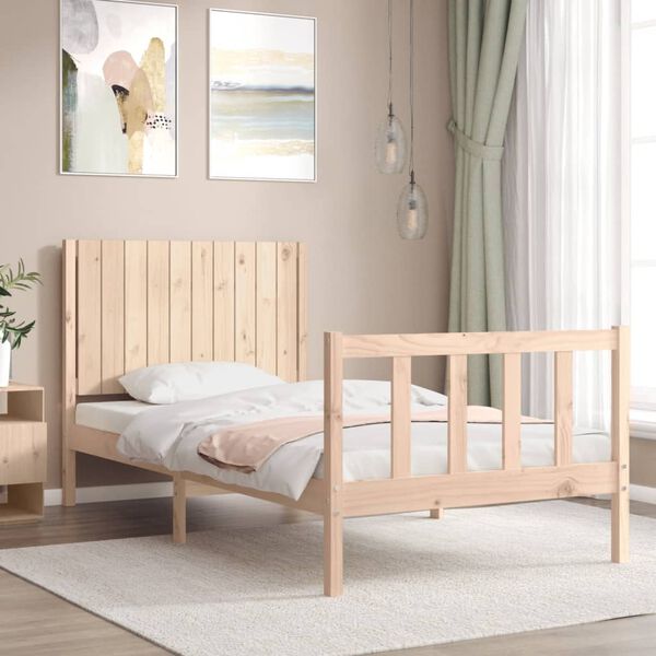 vidaXL Cadre de lit sans matelas 100x200 cm bois massif de pin