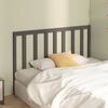 vidaXL T&ecirc;te de lit Gris 146x4x100 cm Bois massif de pin