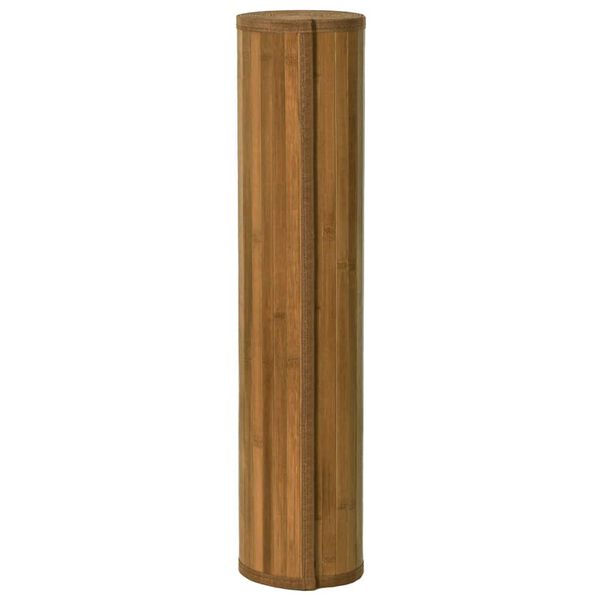 vidaXL Tapis rectangulaire marron 70x100 cm bambou