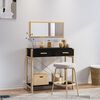 vidaXL Table console Noir 82x38x75 cm Bois d'ing&eacute;nierie