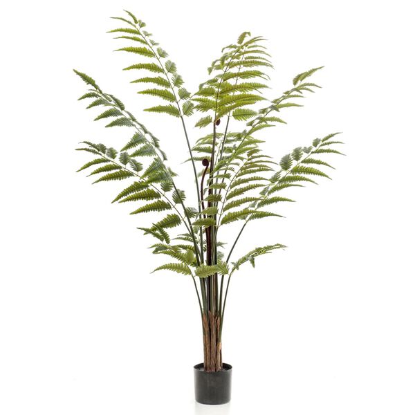 Emerald Foug&egrave;re artificielle en cuir 150 cm en pot Vert