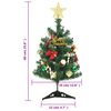 vidaXL Mini sapin de No&euml;l artificiel pr&eacute;-&eacute;clair&eacute; avec 30 LED vert 60cm