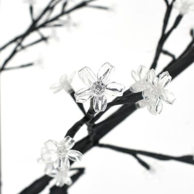 vidaXL Sapin de Noël 220 LED blanc chaud Cerisier en fleurs 220 cm