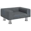 vidaXL Lit pour chien gris fonc&eacute; 50x40x26,5 cm velours