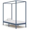 vidaXL Cadre de lit &agrave; baldaquin sans matelas bois massif 100x200 cm