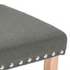 vidaXL Chaises &agrave; manger lot de 2 gris fonc&eacute; tissu