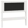 vidaXL T&ecirc;te de lit Autre Blanc et gris clair 90 cm Bois massif en pin