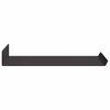 vidaXL &Eacute;tag&egrave;re flottante 4 pcs Noir 30 x 18 x 2,5 cm Acier