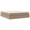 vidaXL Lit avec rangement et matelas Cappuccino 180 x 200 cm