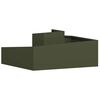 vidaXL Cache-pot de jardin Vert olive 100 x 100 x 50 cm