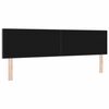 vidaXL T&ecirc;te de lit LED avec t&ecirc;te de lit Gris fonc&eacute; 180 cm Polyester