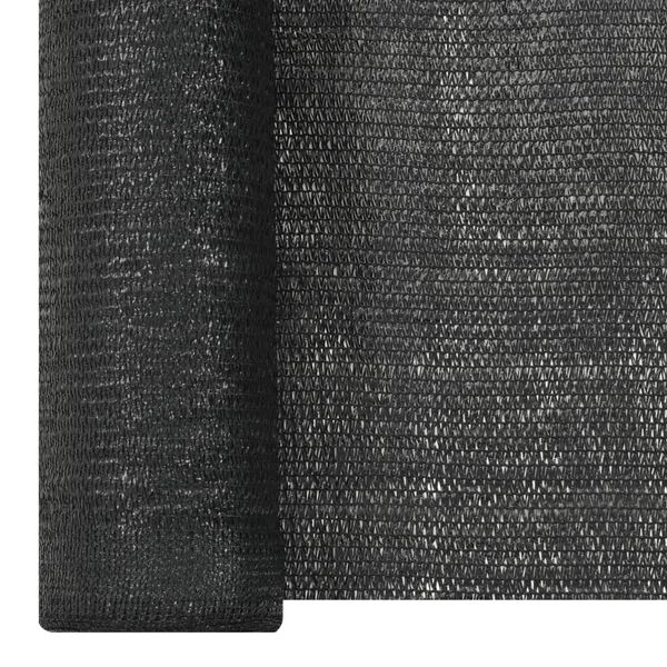 vidaXL Filet brise-vue Noir 2x25 m PEHD 195 g/m&sup2;