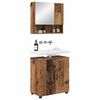 vidaXL Ensemble de mobilier de salle de bain 2 pcs Bois Ancien