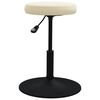 vidaXL Chaises &agrave; manger lot de 4 Cr&egrave;me Velours