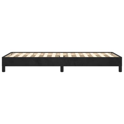 vidaXL Cadre de lit sans matelas noir 100x200 cm velours