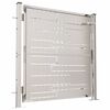 vidaXL Portail de jardin 100 x 100 cm en acier inoxydable