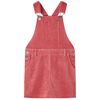 Robe salopette pour enfants velours c&ocirc;tel&eacute; rose 104
