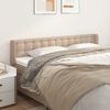 vidaXL T&ecirc;te de lit avec oreilles Cappuccino 183x16x78/88 cm Similicuir