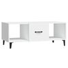 vidaXL Table basse Blanc 102x50x40 cm Bois d'ing&eacute;nierie