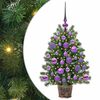 vidaXL Sapin de No&euml;l artificiel avec 150 LED Vert 75 cm PE et PVC